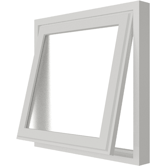 uitzetraam 1 vak hout