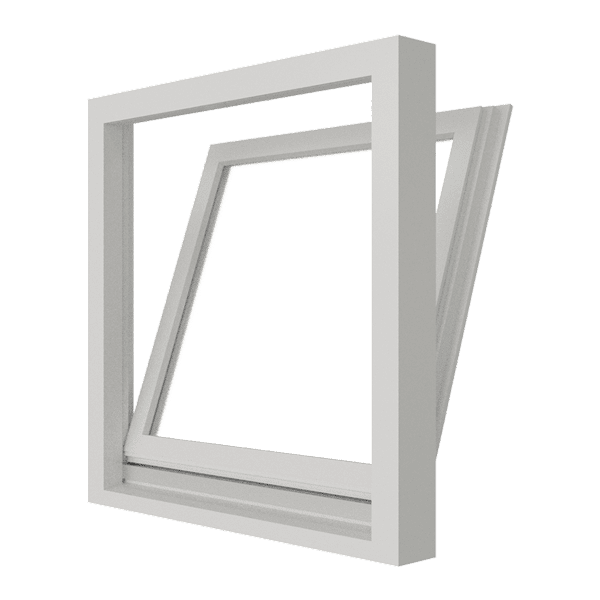 houten draaikiepraam 1 vak